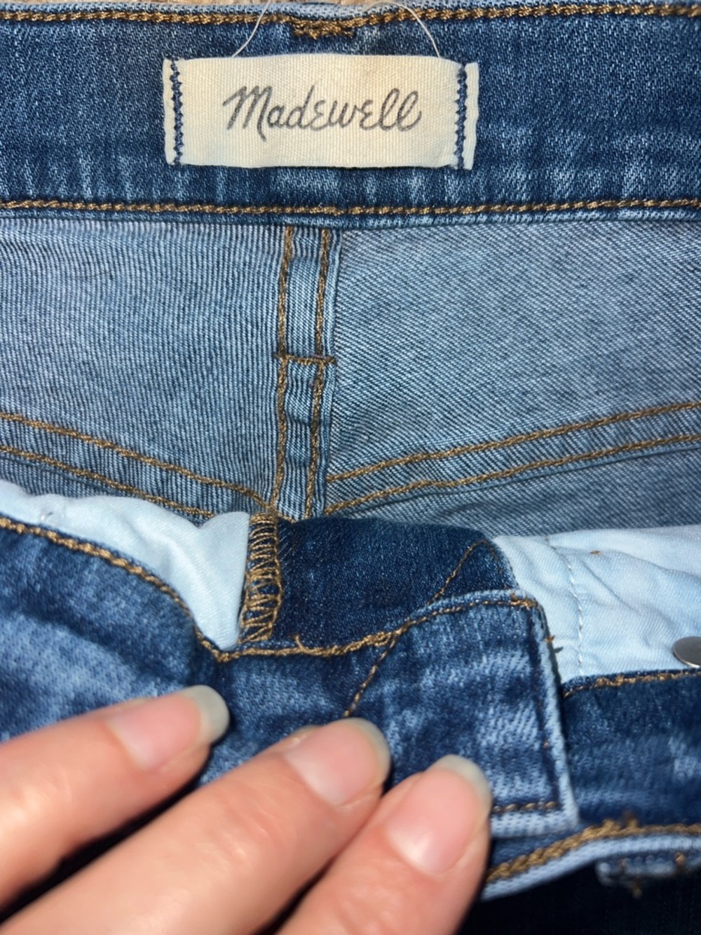 Madewell The Perfect Vintage Crop Jeans in Medium Blue Wash Sz 27 Tall - Picture 6 of 10